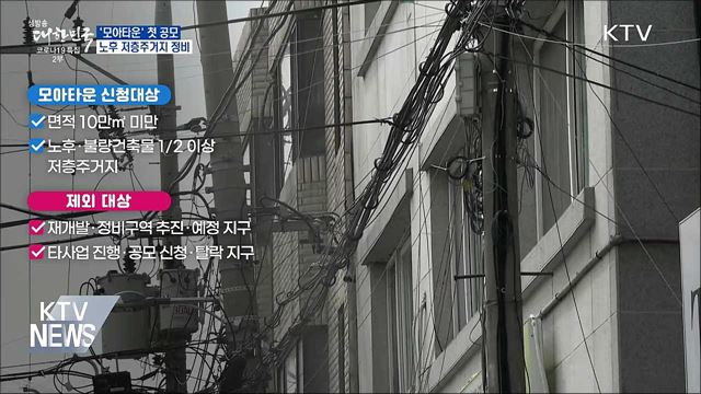 서울 노후 저층주거지 대상 '모아타운' 첫 공모