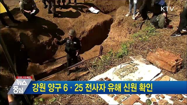 강원 양구 6·25 전사자 유해 신원 확인