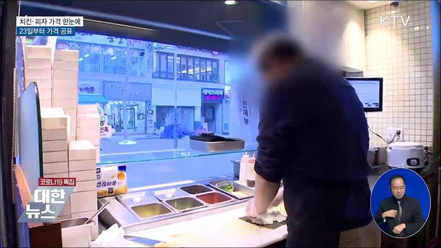 치킨·피자 등 브랜드별 가격 한눈에···매주 가격 공표