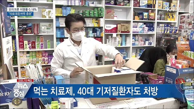 "오미크론 치명률 0.18%···의료여력 충분"