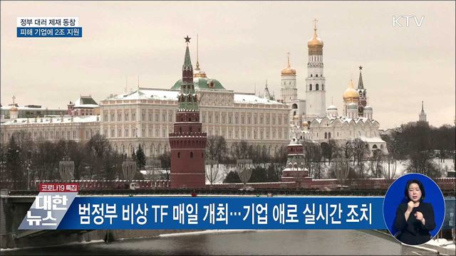 정부 "대러 제재 동참...피해 기업에 최대 2조 적극 지원"