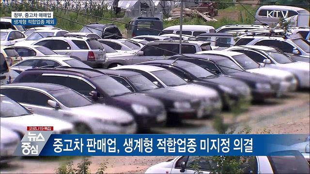 중고차업, 생계형 적합업종 제외···"소비자 후생 증진"