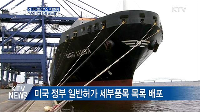 러시아·벨라루스 수출통제···"우리 기업 피해 최소화"