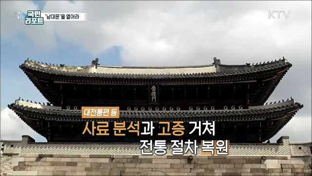 '성문을 열어라' 숭례문 개폐의식 재현