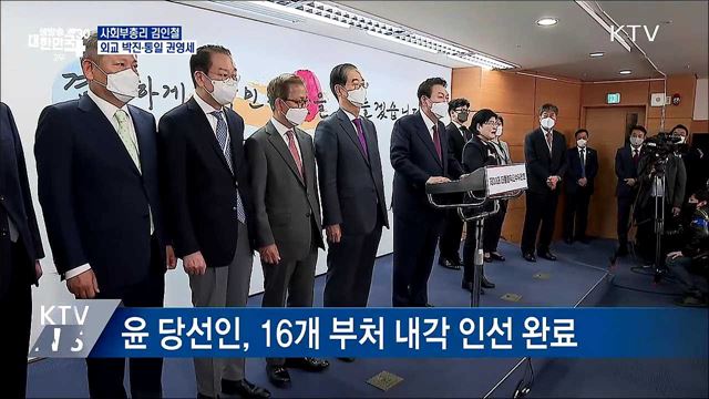 사회부총리 김인철···외교 박진·통일 권영세