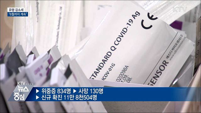 "6월까지 코로나19 유행 감소세 계속" 