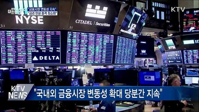 "금융시장 변동성 지속···금리 인상 충격 최소화"