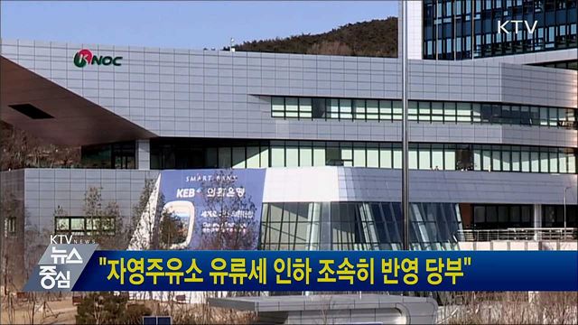 "자영주유소 유류세 인하 조속히 반영 당부"