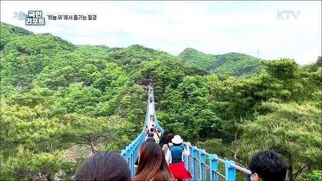"하늘 위를 걸어요" 원주 소금산 절벽 산책로 인기