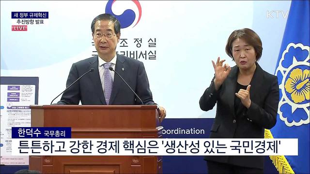 새 정부 규제혁신 추진방향 발표