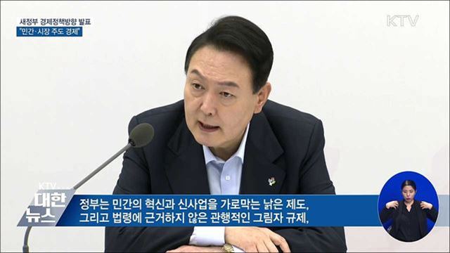 새정부 경제정책방향 발표···"민간·시장 주도 경제"