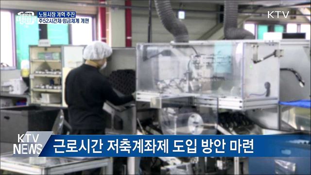 노동시장 개혁 추진···주52시간제·임금체계 개편