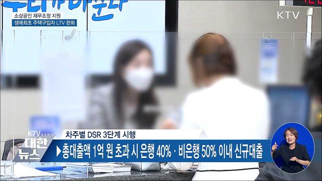 소상공인 채무조정 지원·생애최초 주택구입자 LTV 완화