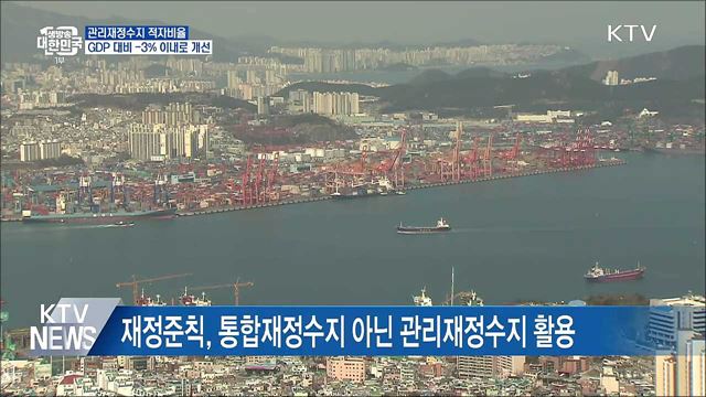 국가채무 GDP대비 50%대 중반 관리···건전재정 기조