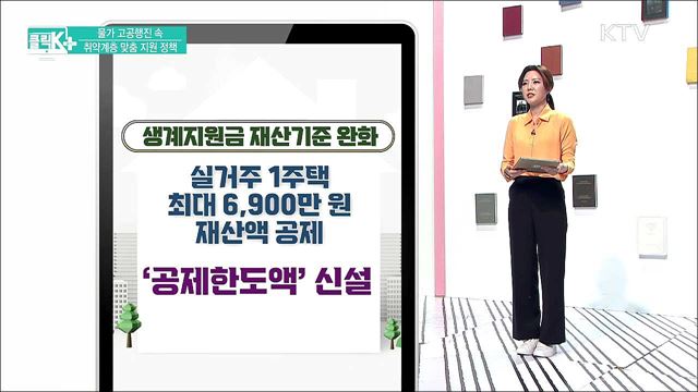 물가 고공행진 속 취약계층 맞춤 지원 정책 [클릭K+]