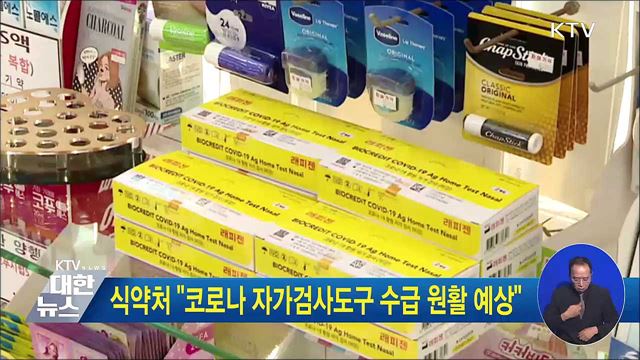식약처 "코로나 자가검사도구 수급 원활 예상"