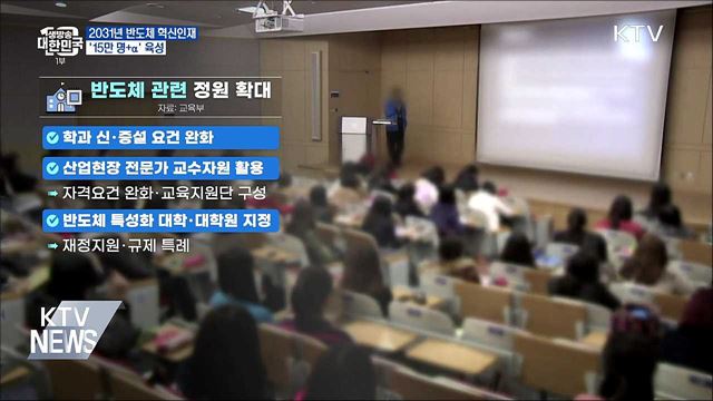 2031년까지 반도체 혁신인재 '15만명+α' 육성