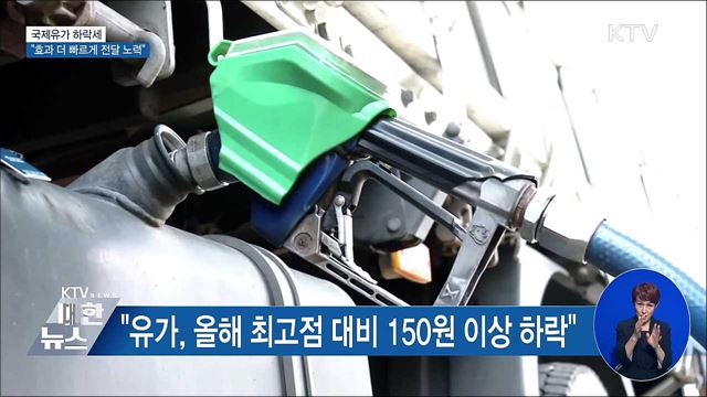 "국제유가 하락세 효과 더 빠르게 전달되도록 할 것"