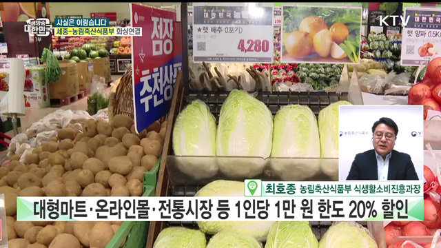 농·축산물 할인쿠폰, 물가 안정에는 미지수다? [사실은 이렇습니다] 