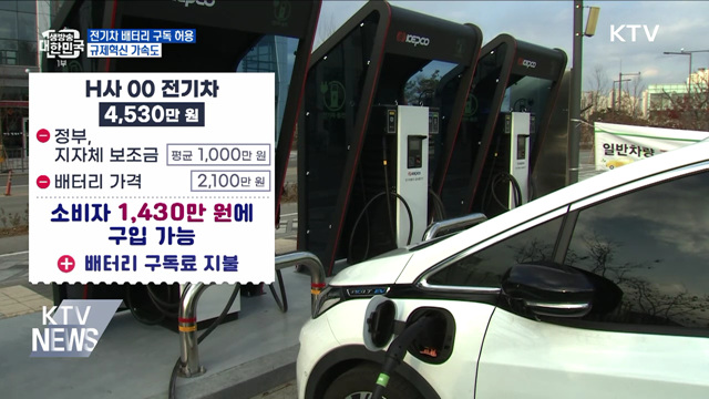 전기차 배터리 구독 시장 활짝···규제혁신 가속도