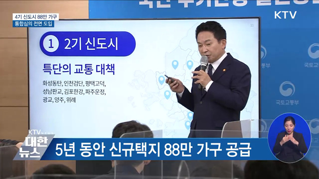 4기 신도시 88만 가구···통합심의 전면 도입