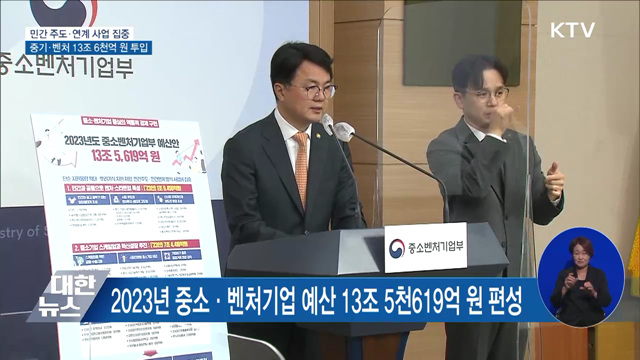 민간 주도·연계 사업 집중···중기·벤처 13조 6천억 원 투입