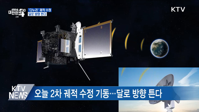 '다누리' 오늘 궤적 수정···달로 방향 튼다