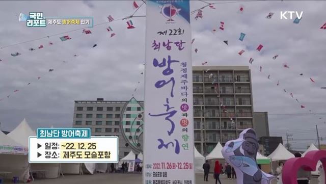 제주도 해양문화제 '방어축제' 관광객 인기