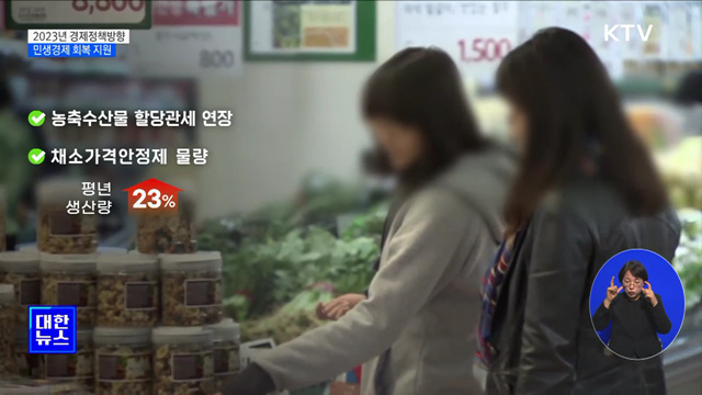 생필품 가격 안정화···민생경제 회복 지원