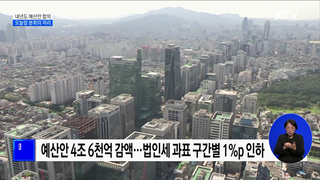 내년도 예산안 합의···오늘밤 본회의서 처리