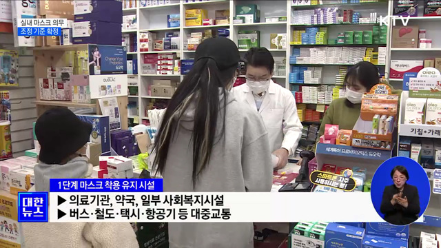 실내 마스크 '2개 기준' 충족 시 권고 전환