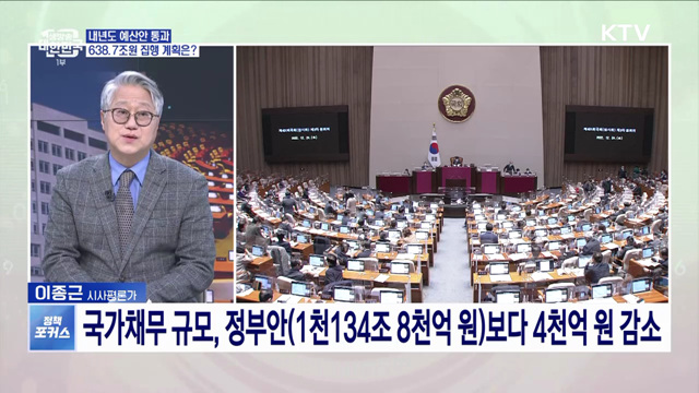 내년도 예산안 638.7조 국회 통과···방향성과 주요 내용은?