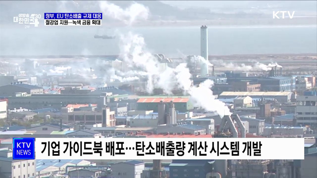 EU 탄소배출 규제···정부, 철강 저탄소 구조·녹색 금융 확대