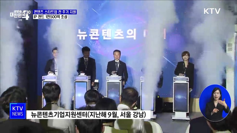 콘텐츠 스타트업 전 주기 지원···IP 펀드 1천500억 조성