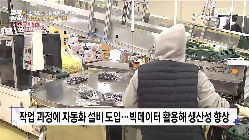 '스마트 농산물유통센터' 100곳으로 확대···공급 안정·상품화 기여