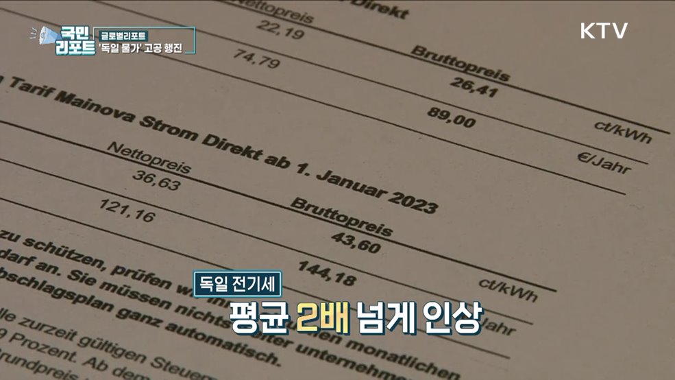 독일 고물가 속에 새해 맞이하다