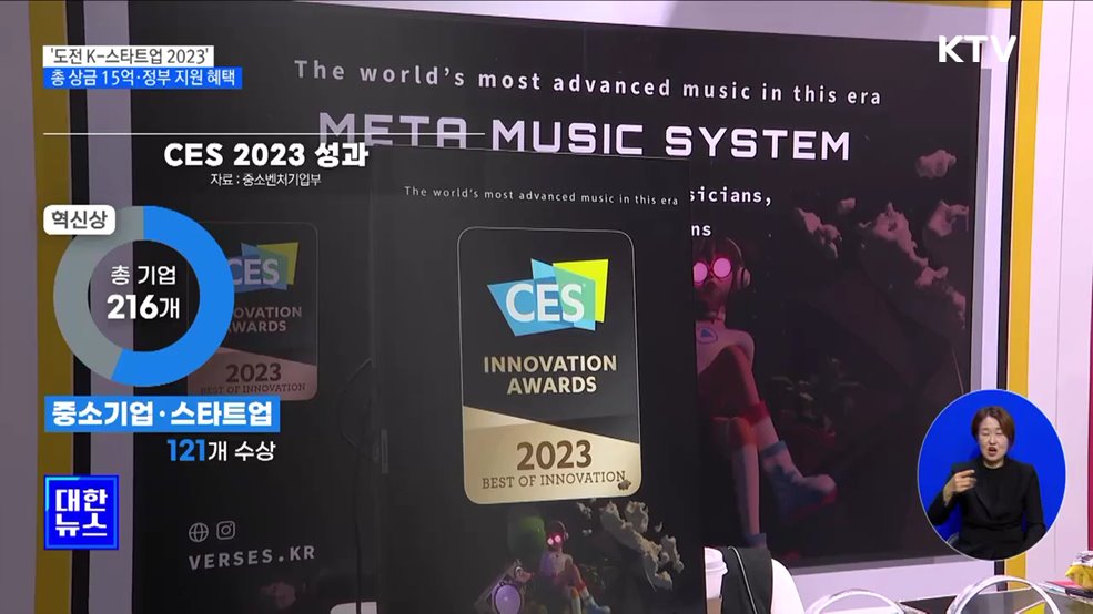 '도전 K-스타트업 2023' 26일 시작···총 상금 15억·정부 지원