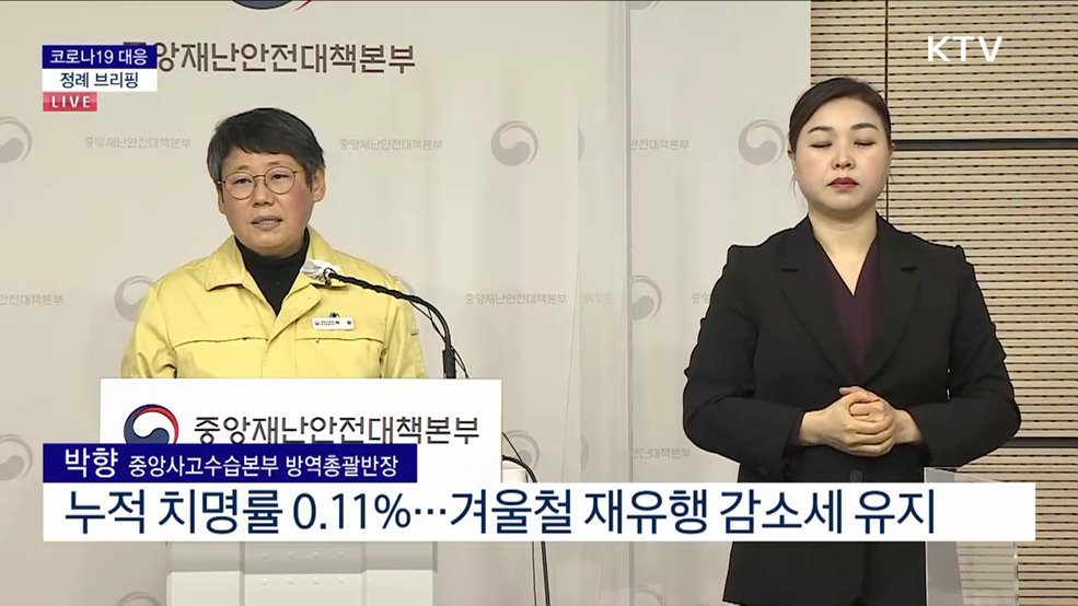 코로나19 대응 정례브리핑 (23. 01. 27. 11시)