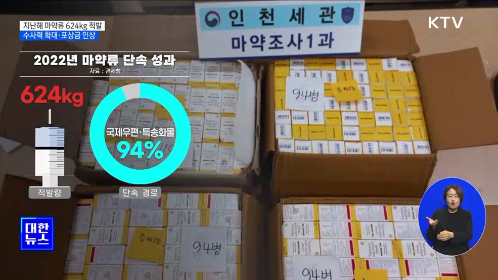 마약 수사인력 대폭 확충···신고포상금 최대 3억