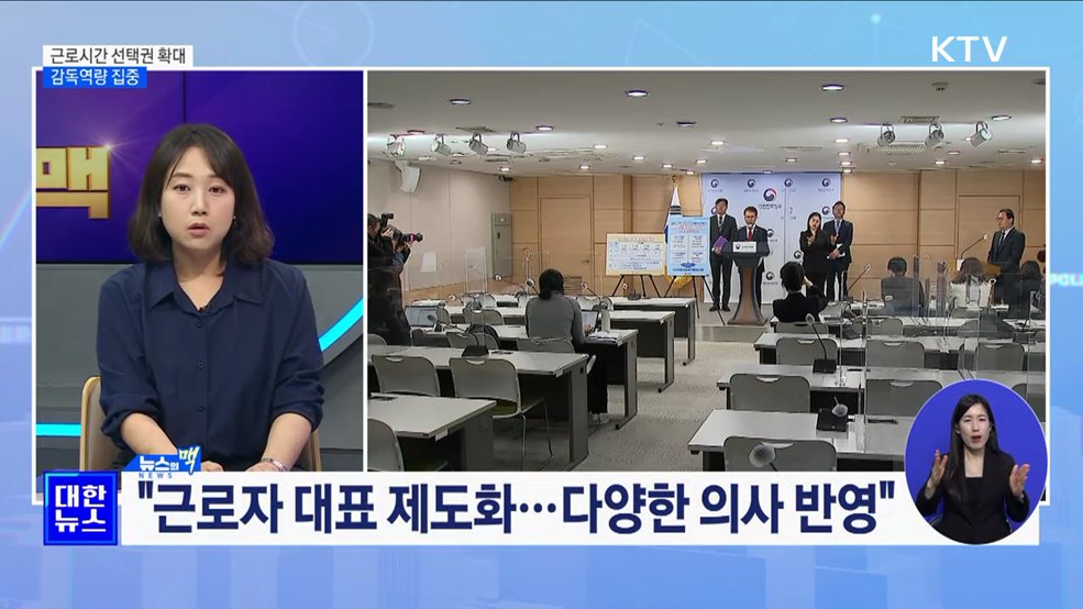 근로시간 선택권 확대···감독역량 집중 [뉴스의 맥]