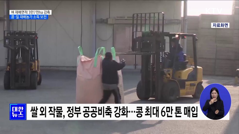 벼 재배면적 3만7천ha 감축···콩·밀 재배 소득 보전 [정책현장+]