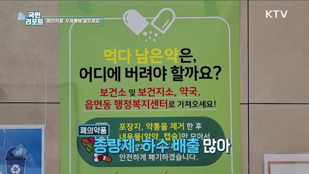 폐의약품은 우체통에, 회수 서비스 시범 운영