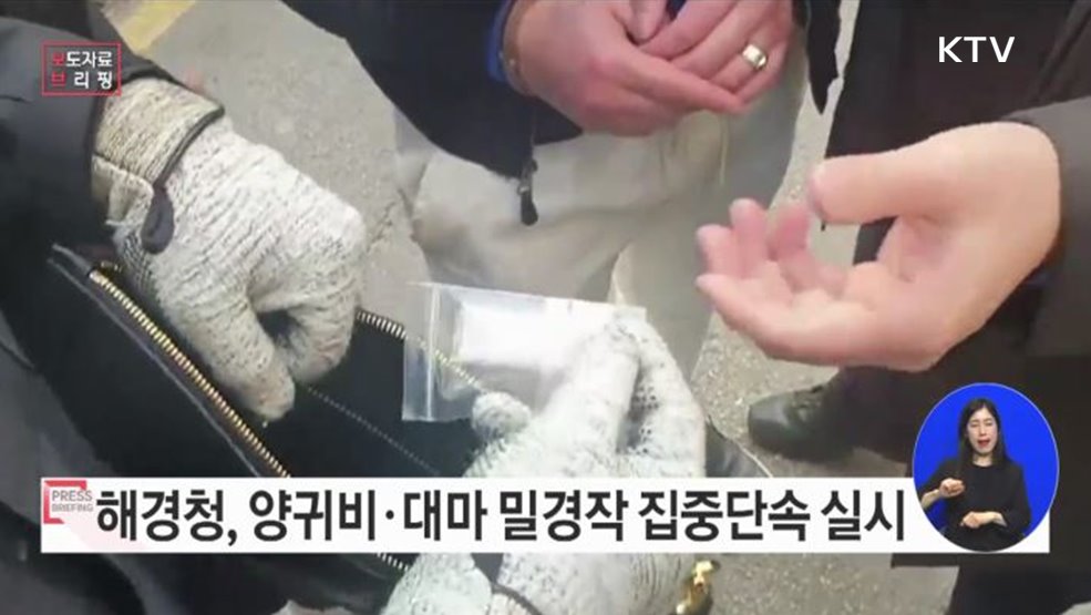 해양경찰청, 마약 원료 대마·양귀비 밀경사범 뿌리 뽑는다