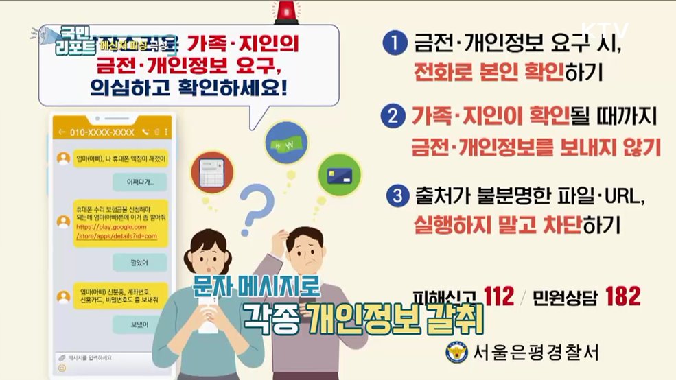 지인·가족 사칭 접근, 메신저 피싱 극성