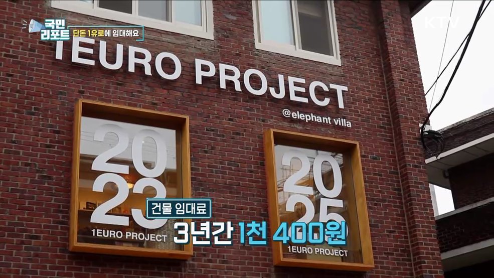 낙후된 도시 살려요, '1유로 프로젝트' 호응