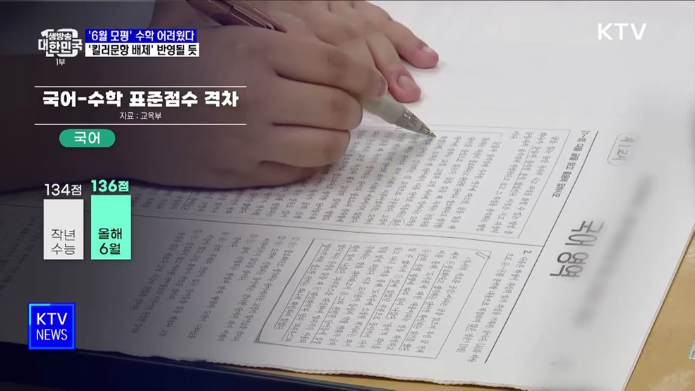 '6월 모의평가' 수학 어려웠다···'킬러문항 배제' 반영될 듯