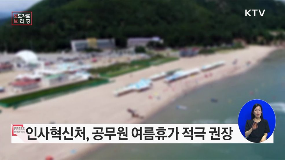 "가족·친구와 국내여행 가세요" 여름휴가 권장