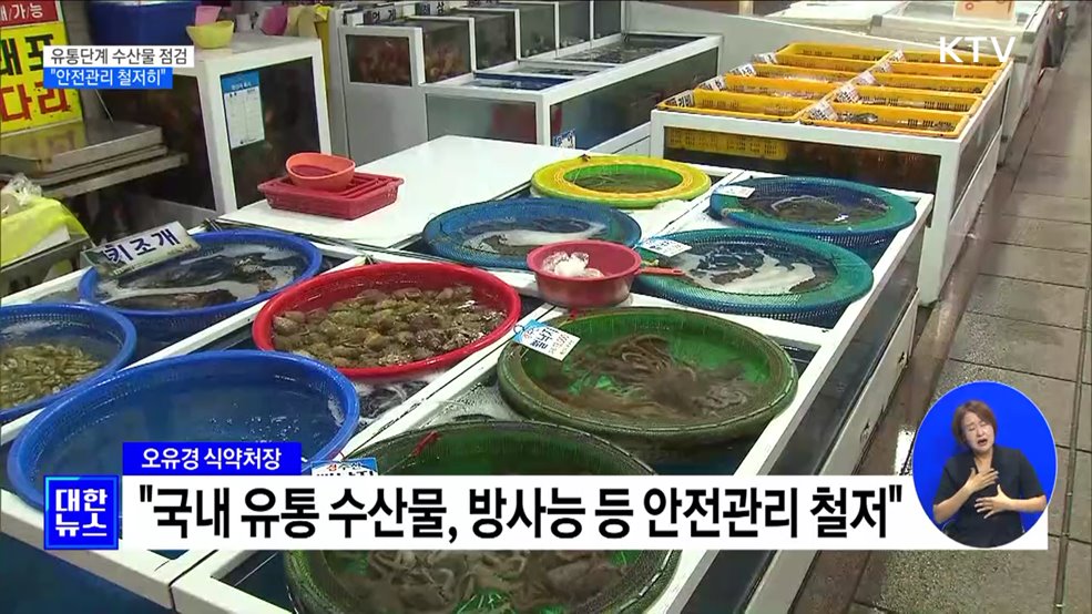 식약처, 국내 유통단계 수산물 점검···"유해물질 관리 철저" [정책현장+]