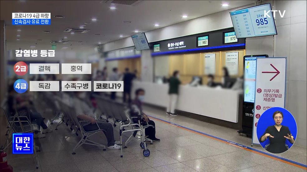 코로나19 '독감' 등급 하향···신속검사 유료 전환