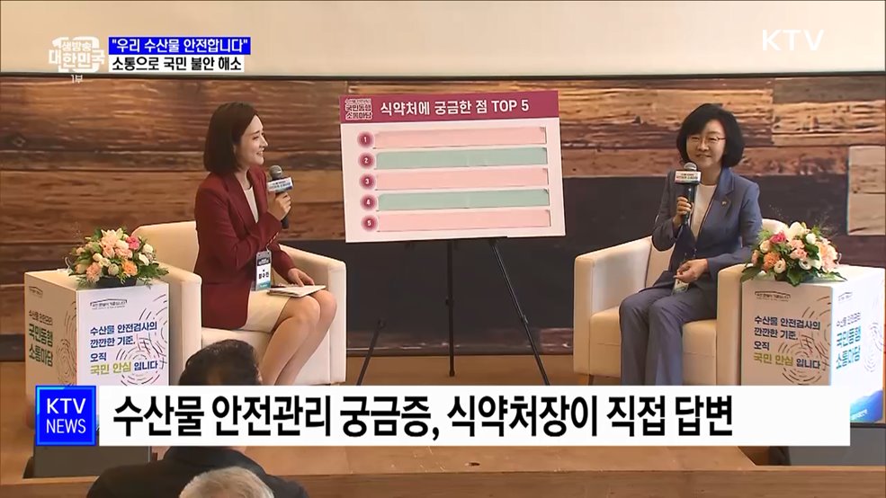 "우리 수산물 안전합니다"···소통으로 국민 불안 해소